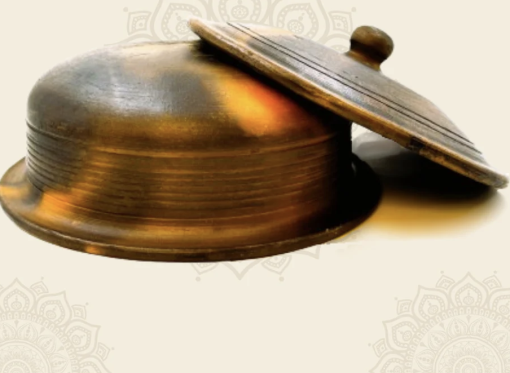 1.5 Liter Premium Handcrafted Clay Pan / Handi with Lid for Cooking and Serving. Color: Black - Image 2